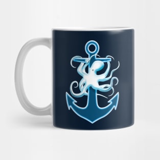 Anchor And Octopus Graphic Design Mug